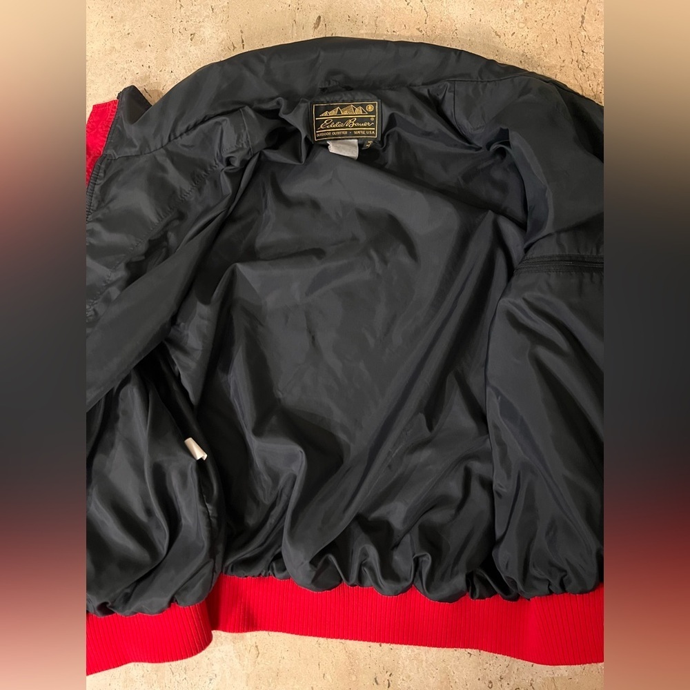 Eddie Bauer 1970’s Vintage Red Windbreaker Jacket Men’s Size XL - Picture 6 of 6